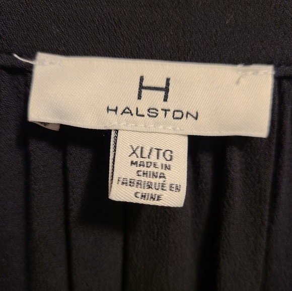 Halston button-up short-sleeve shirt dress XL - Picture 5 of 6